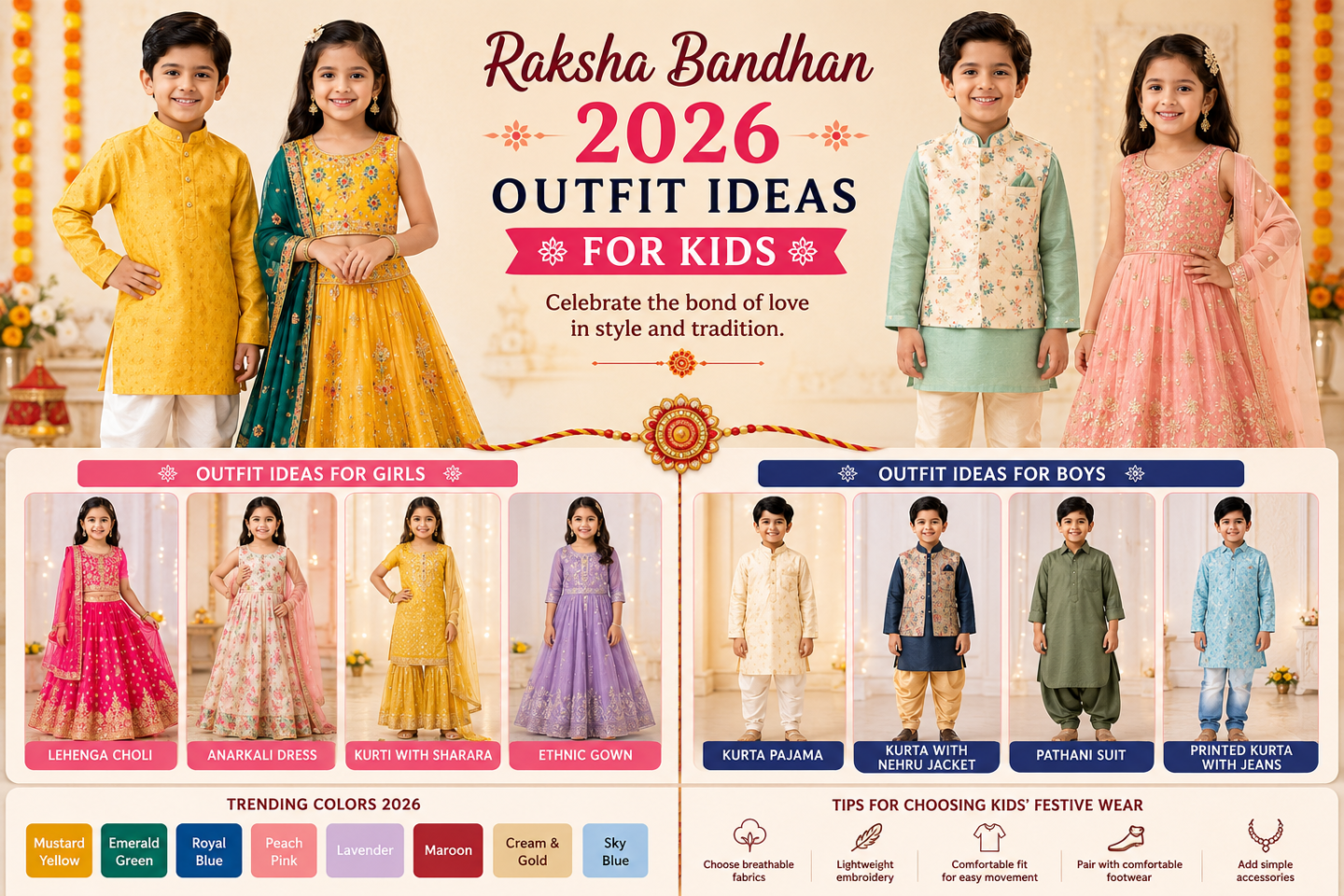 Raksha Bandhan 2026 outfit for kids